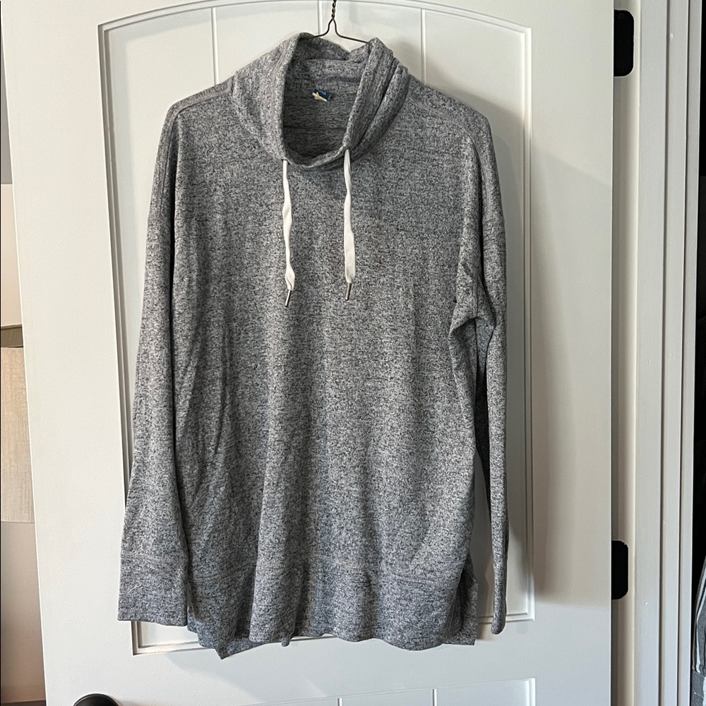 Gray Cowl Neck Sweater